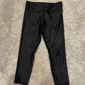 Zyia Active black light n tight metallic leggings